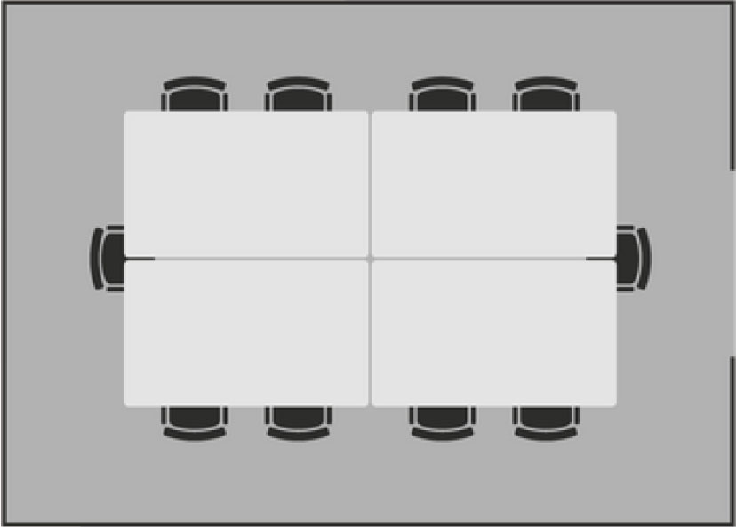 Stuhlkreis im Schulungsraum R09 im Ebbtron Solingen – offene Meetingstruktur für Coaching, Teamentwicklung und Workshops.
