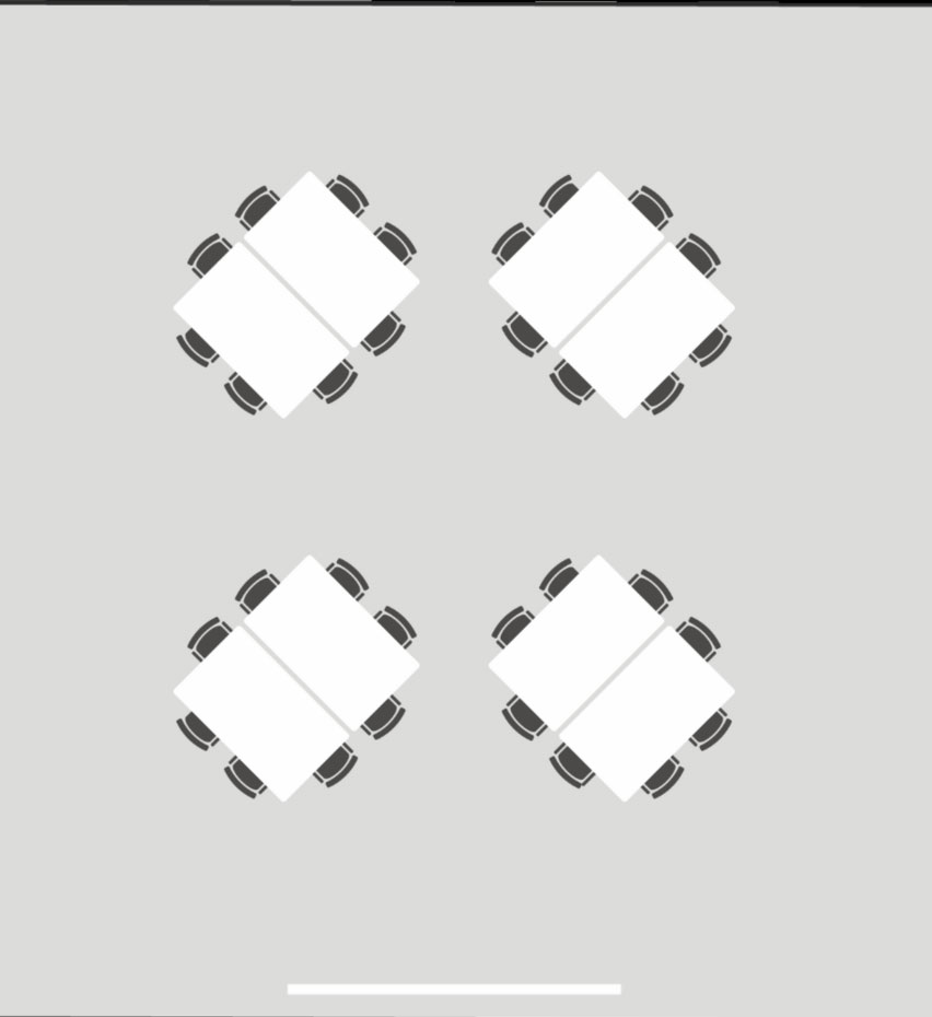 Stuhlreihen im Schulungsraum R09 im Ebbtron Solingen – optimale Bestuhlung für Vorträge, Präsentationen und große Firmenevents.