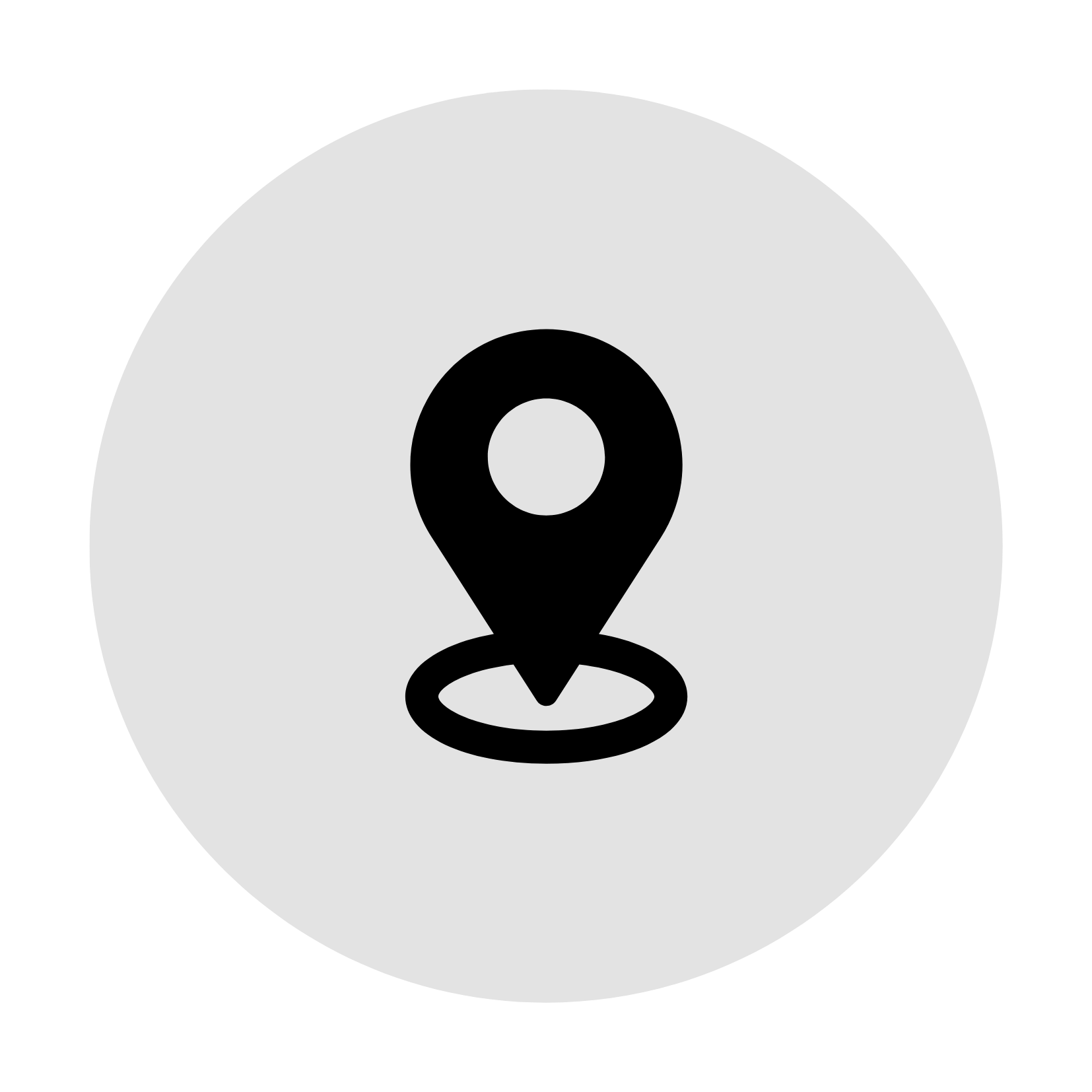 Symbol für die Wahl der Eventlocation und des Veranstaltungsortes für Business Events und Firmenveranstaltungen