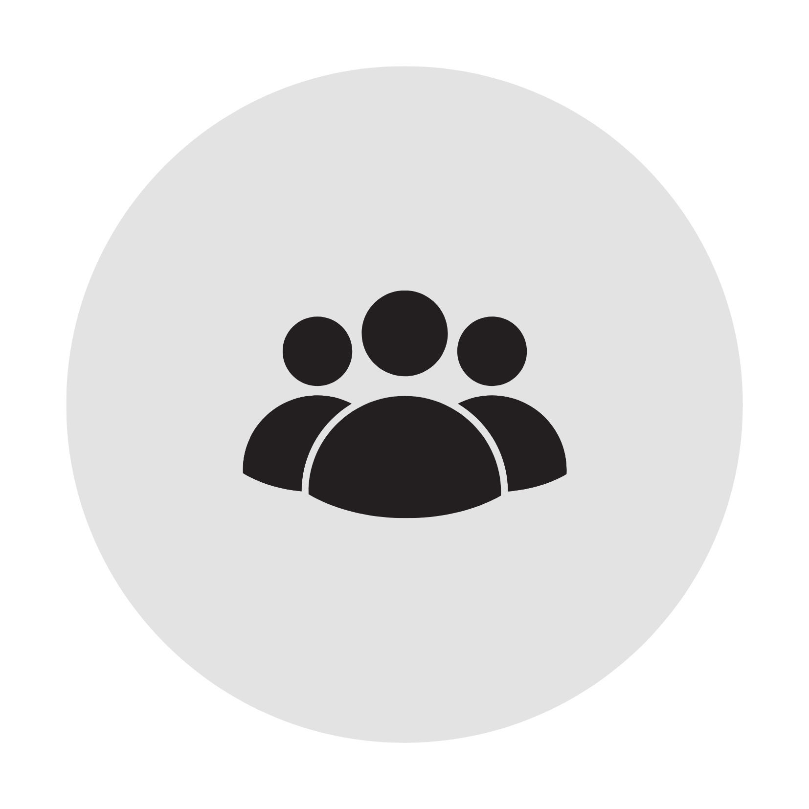 Symbol für die Anzahl der Teilnehmenden einer Firmenveranstaltung, eines Meetings oder Business Events